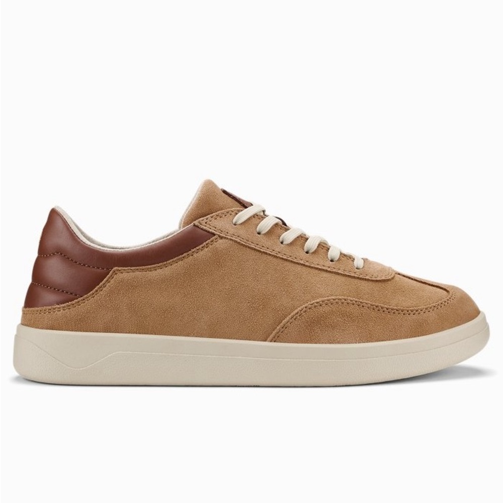 NWT Men's OluKai Pūnini Suede Sneakers 11 Tan/Toffee